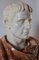 Buste d'Octave Auguste Fin 20ème en Breccia Pernice et Carrare Blanc 7