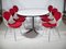 Mid-Century Table and DKR Bikini Chairs in Chrome Wire by Charles Eames for Herman Miller Collection, 1960s, Set of 7 4