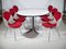 Mid-Century Table and DKR Bikini Chairs in Chrome Wire by Charles Eames for Herman Miller Collection, 1960s, Set of 7, Image 4