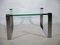 Narrow Glass and Chrome Coffee Table 1022 Klassik by Draenert, 1970s 5