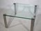 Narrow Glass and Chrome Coffee Table 1022 Klassik by Draenert, 1970s 2