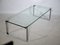 Wide Glass and Chrome Coffee Table 1022 Klassik by Draenert, 1970s 2