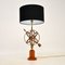 Brass and Teak Armillary Sphere Table Lamp, 1950s 3