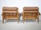 Scandinavian Leather and Oak Admiral Armchairs by Erik Merthen for Ire Möbler, 1960s, Set of 2, Image 3