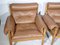 Scandinavian Leather and Oak Admiral Armchairs by Erik Merthen for Ire Möbler, 1960s, Set of 2 10