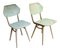 Mid-Century Modern Green and Blue Dining Chairs by Ton, 1964, Set of 2, Image 1