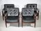 Scandinavian Leather Armchairs, 1960s, Set of 4, Image 2