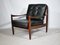 Scandinavian Leather Armchairs, 1960s, Set of 4 5