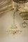 Lámpara de araña italiana de cristal de Murano soplado, años 40, Imagen 8