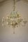 Lámpara de araña italiana de cristal de Murano soplado, años 40, Imagen 4