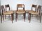 Teak Rush Chairs Model 351 by Georg Leowald for Wilkhahn, 1960s, Set of 6 18
