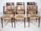 Teak Rush Chairs Modell 351 von Georg Leowald für Wilkhahn, 1960er, 6er Set 2