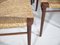 Teak Rush Chairs Model 351 by Georg Leowald for Wilkhahn, 1960s, Set of 6 16