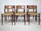 Teak Rush Chairs Model 351 by Georg Leowald for Wilkhahn, 1960s, Set of 6 17