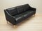 Danish Black Leather Sofa from Hurup Møbelfabrik, 1970s 5