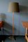 Lámpara de pie danesa de teca con trípode de latón, años 60, Imagen 6