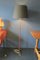 Lámpara de pie danesa de teca con trípode de latón, años 60, Imagen 7