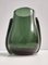 Grüne Vintage Art Deco Vase aus mundgeblasenem Glas, Italien, 1940er 4