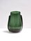 Vintage Art Deco Green Hand-Blown Glass Vase, Italy, 1940s, Image 1