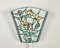 Lámpara de pared vintage de aplique botánico Tiffany de vitrales, Alemania, años 70, Imagen 3