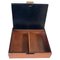 Leather Covered Tobacco Box in the style of Jacques Adnet, France, 1940s 1