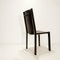 Black Leather Chairs attributed to Matteo Grassi, Set of 4 3