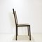 Black Leather Chairs attributed to Matteo Grassi, Set of 4 4
