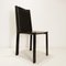 Black Leather Chairs attributed to Matteo Grassi, Set of 4 2