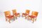 Vintage Danish Architectural Dining Chairs, Set of 4, Image 1