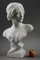 Cyprien, Büste einer jungen Frau, 1900, Alabaster 3