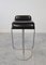 Minimalist Black Leather Lem Bar Stools attributed to Lapalma, Italy, 1999, Set of 3 5