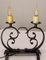 Mid-Century French Table Lamps in Wrought Iron, 1960s, Set of 2, Image 12