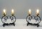 Mid-Century French Table Lamps in Wrought Iron, 1960s, Set of 2, Image 3