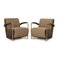 Scylla Armchairs in Brown Leather from Leolux, Set of 2 1