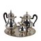 Silver Tea and Coffee Service by Romeo Miracoli, Milan, Set of 4 1