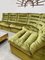 Modulares Vintage Sofa aus Samt, 1970er, 5er Set 4