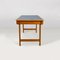 Moderner italienischer Mid-Century Schreibtisch aus Holz & hellblauem Laminat, 1960er 4