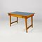 Moderner italienischer Mid-Century Schreibtisch aus Holz & hellblauem Laminat, 1960er 3