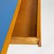 Moderner italienischer Mid-Century Schreibtisch aus Holz & hellblauem Laminat, 1960er 14