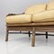 American Modern Rattan and Beige Floreal Fabric Sofa attributed to McGuire, 1970s, Image 6