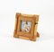 Mid-Century Square Bamboo and Rattan Picture Frame, Italy, 1970s, Image 7