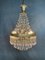 Small Vintage French Sac De Pearl Chandelier 3