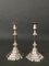 Louis XV Silvered Bronze Candlesticks, Set of 2 3