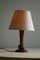 Danish Modern Art Deco Sculptural Teak Table Lamp, 1940s 5