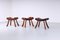 Brutalist Oak Stools by Charlotte Perriand, 1950s, Set of 3 7