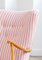 Armchair with Pink Stripes, 1950s 2