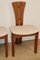 Vintage Chairs in Elm and Fabric, 1970s, Set of 4 22