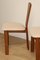 Vintage Chairs in Elm and Fabric, 1970s, Set of 4 17