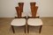 Vintage Chairs in Elm and Fabric, 1970s, Set of 4 14