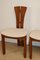 Vintage Chairs in Elm and Fabric, 1970s, Set of 4 25